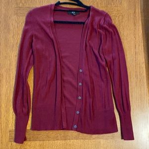 Burgundy Target Cardigan